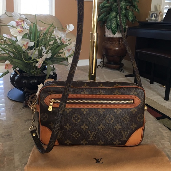 Louis Vuitton Marly Dragonne Gm Used Lv Brown Monogram Clutch Listed By  Elhusuba - Tradesy
